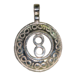 silver scalar pendant